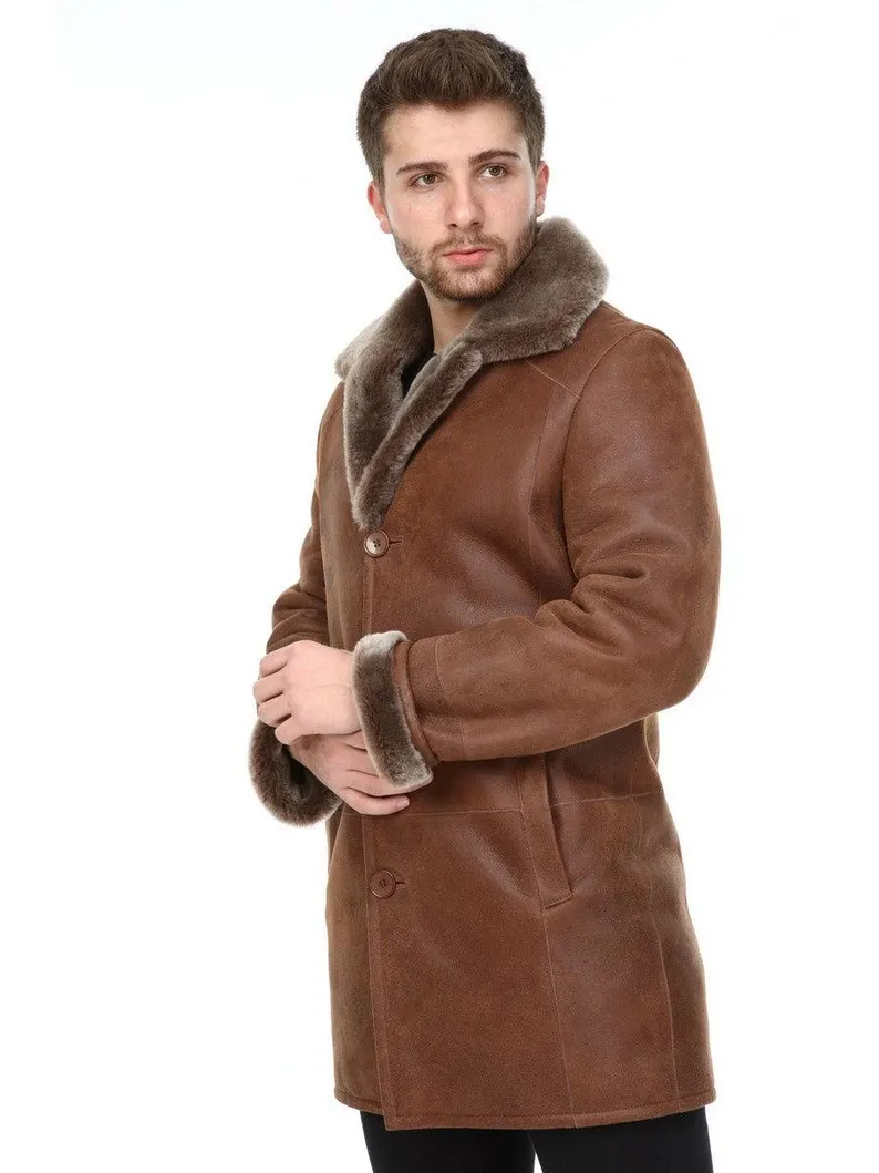 Brown Sheepskin Coat And Suit