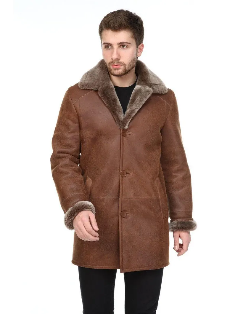 Brown Sheepskin Coat And Suit