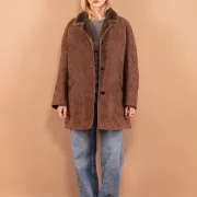 Brown Sheepskin Coat Ladies