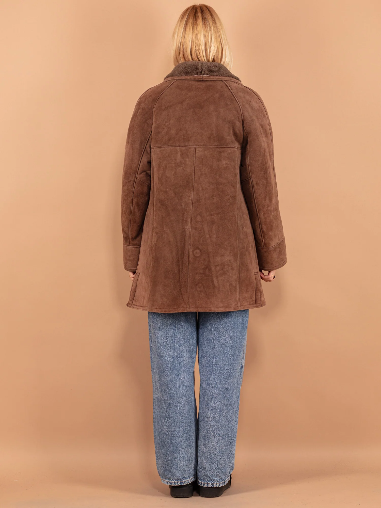 Brown Sheepskin Coat Ladies