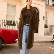 Chocolate Brown Sheepskin Coat