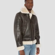 Classic B-3 Sheepskin Leather Bomber Jacket