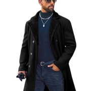 Coat with Sheepskin Lining