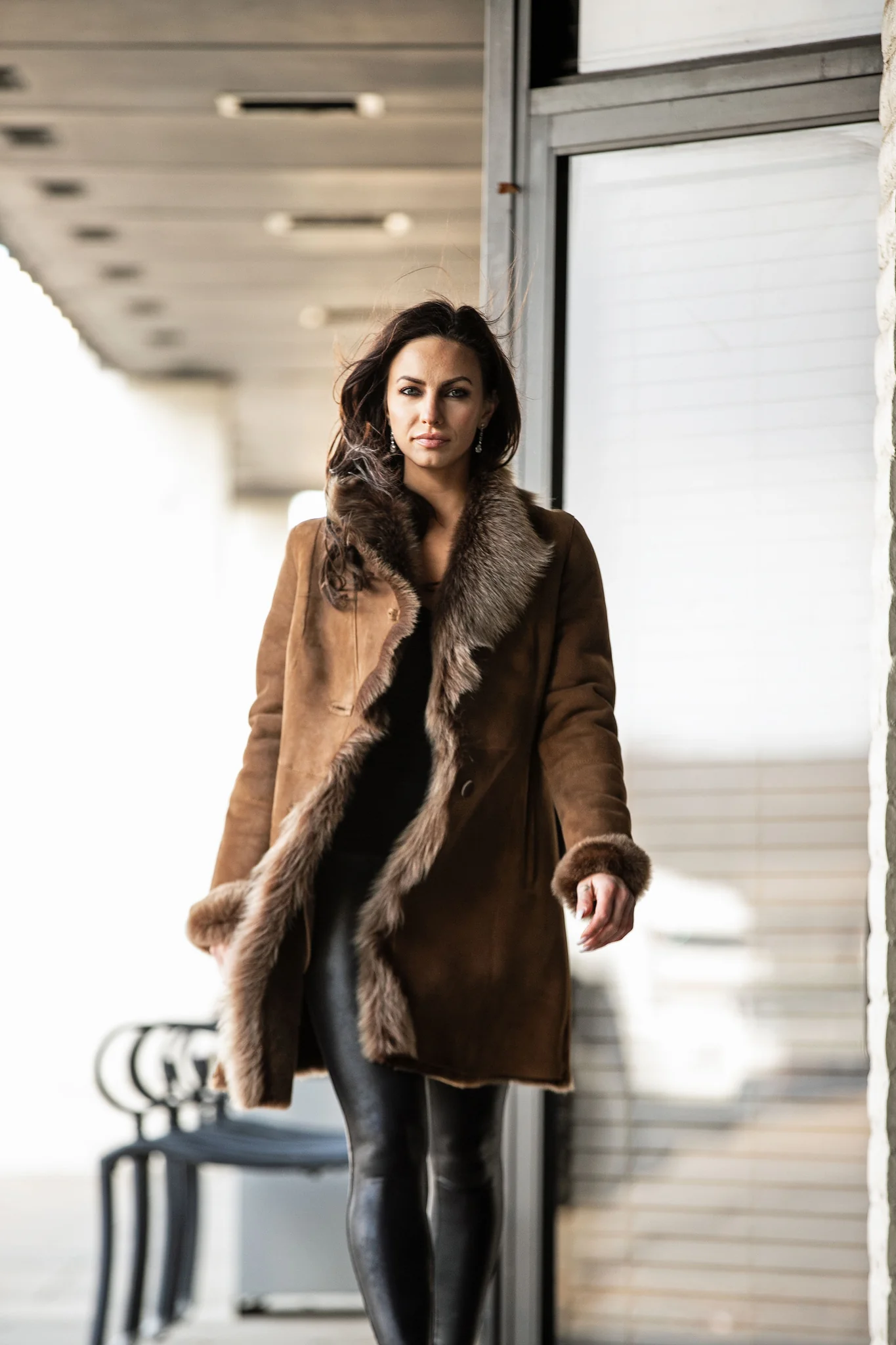 Dye Sheepskin Coat