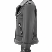 Grey Sheepskin Jacket Womens