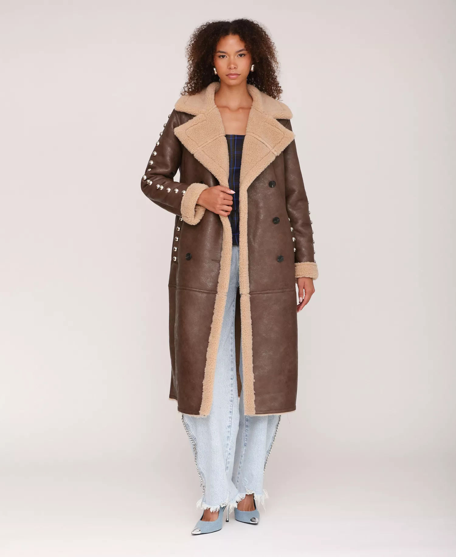 Lambskin Coat Womens