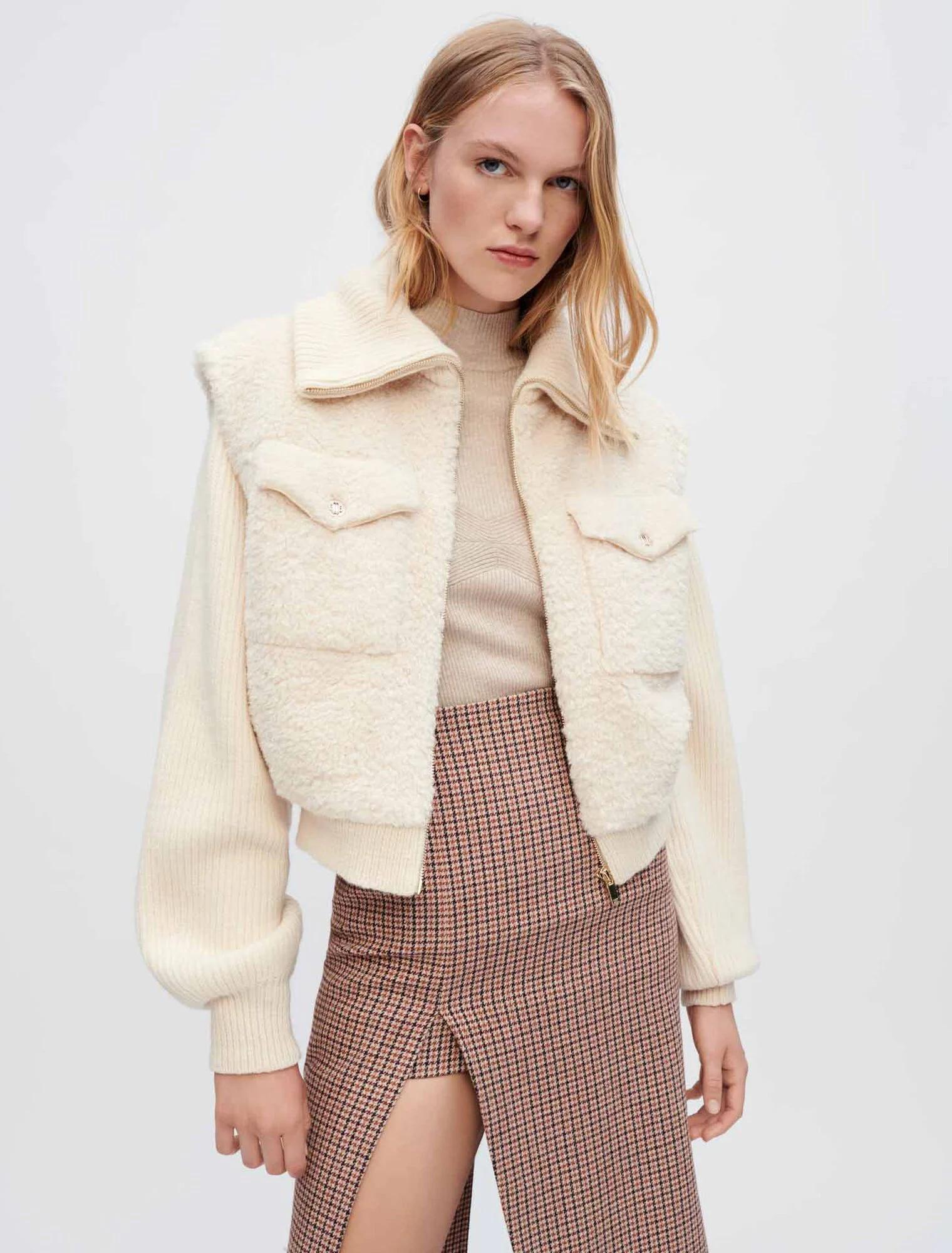 Maje Sheepskin Jacket