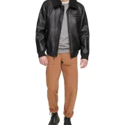 Mens Bomber Jacket Shearling