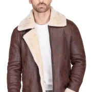 Mens Long Shearling Jacket