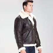 Overland Classic Sheepskin b-3 Bomber Jacket