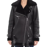 Shearling Biker Jacket