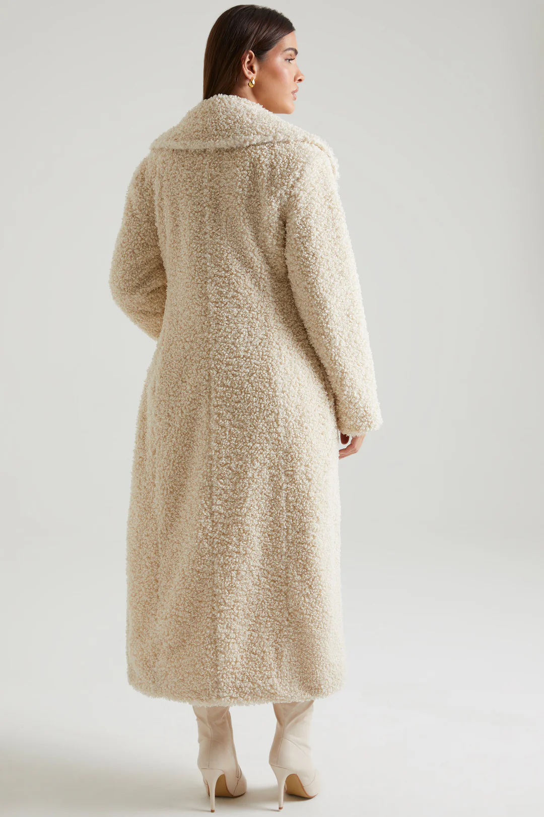 Shearling Coat Long Womens