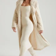 Shearling Coat Long Womens