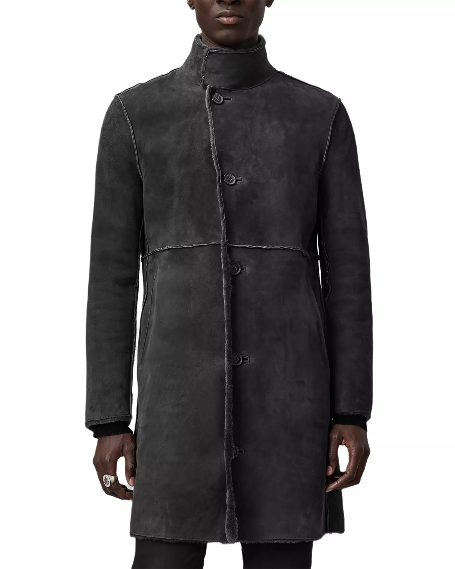 Shearling Coat Mens Long