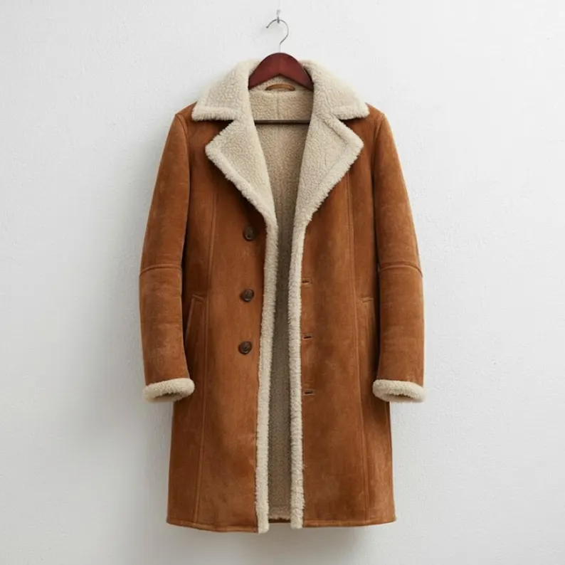 Shearling Coat Suede