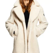 Shearling Coat With Hood