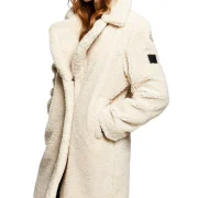 Shearling Coat With Hood