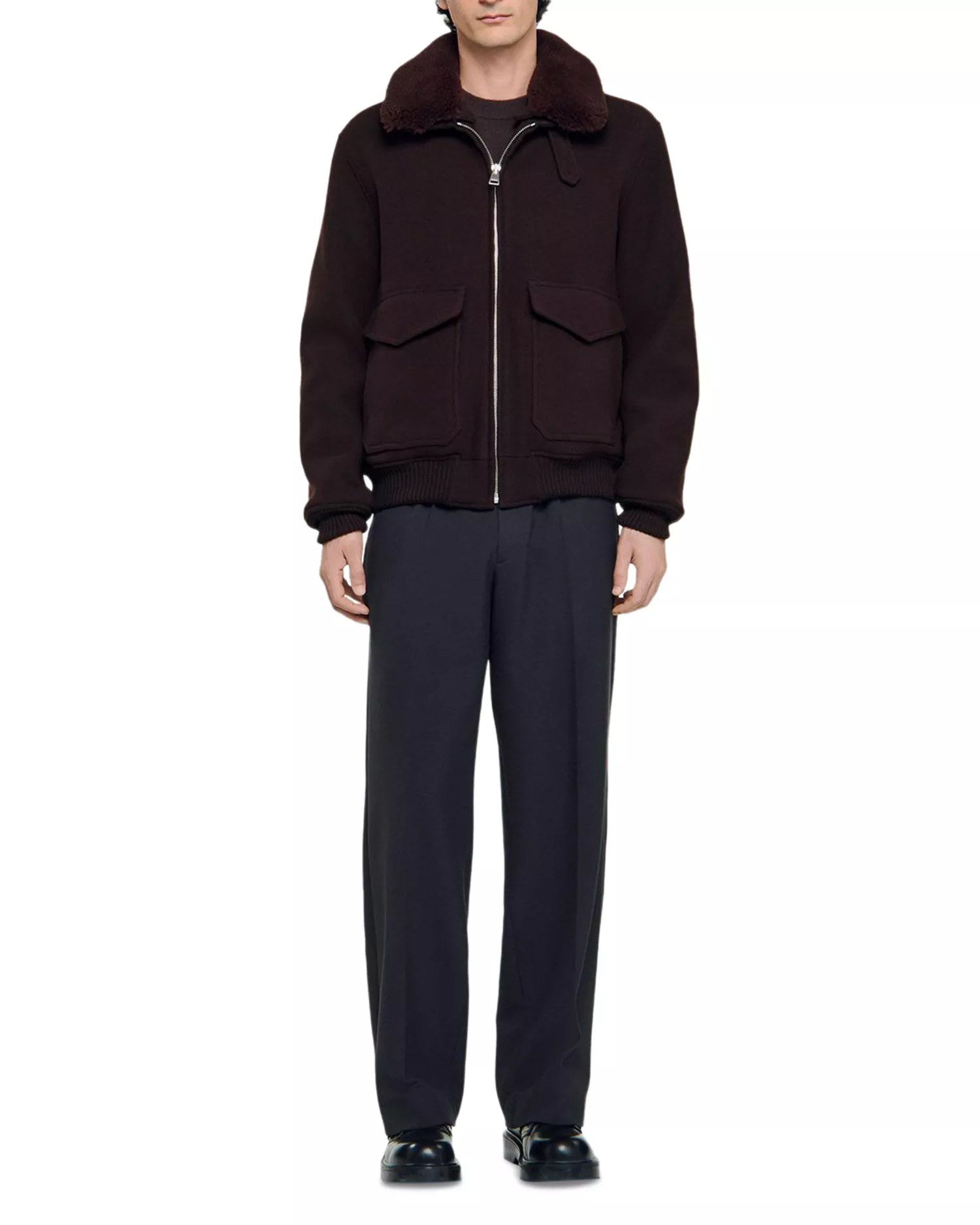 Shearling Flying Jacket Mens