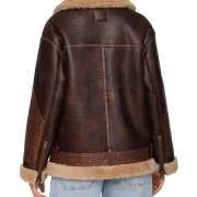 Shearling Jacket Women Brown