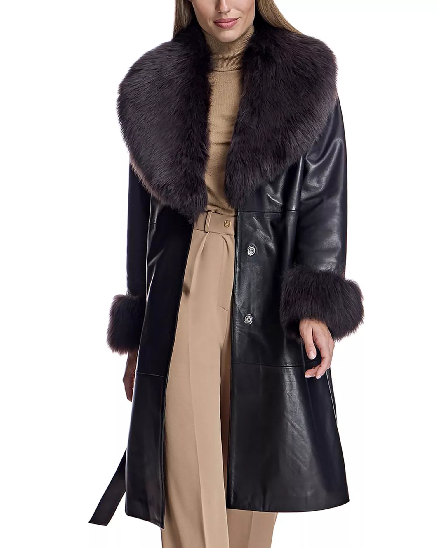 Shearling Leather Coat