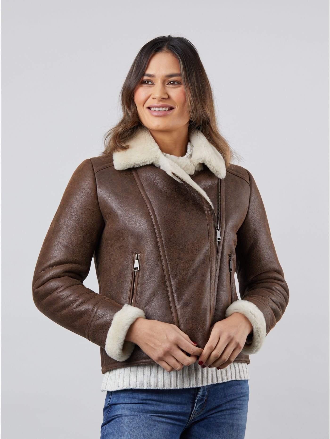 Sheepskin Brown Jacket