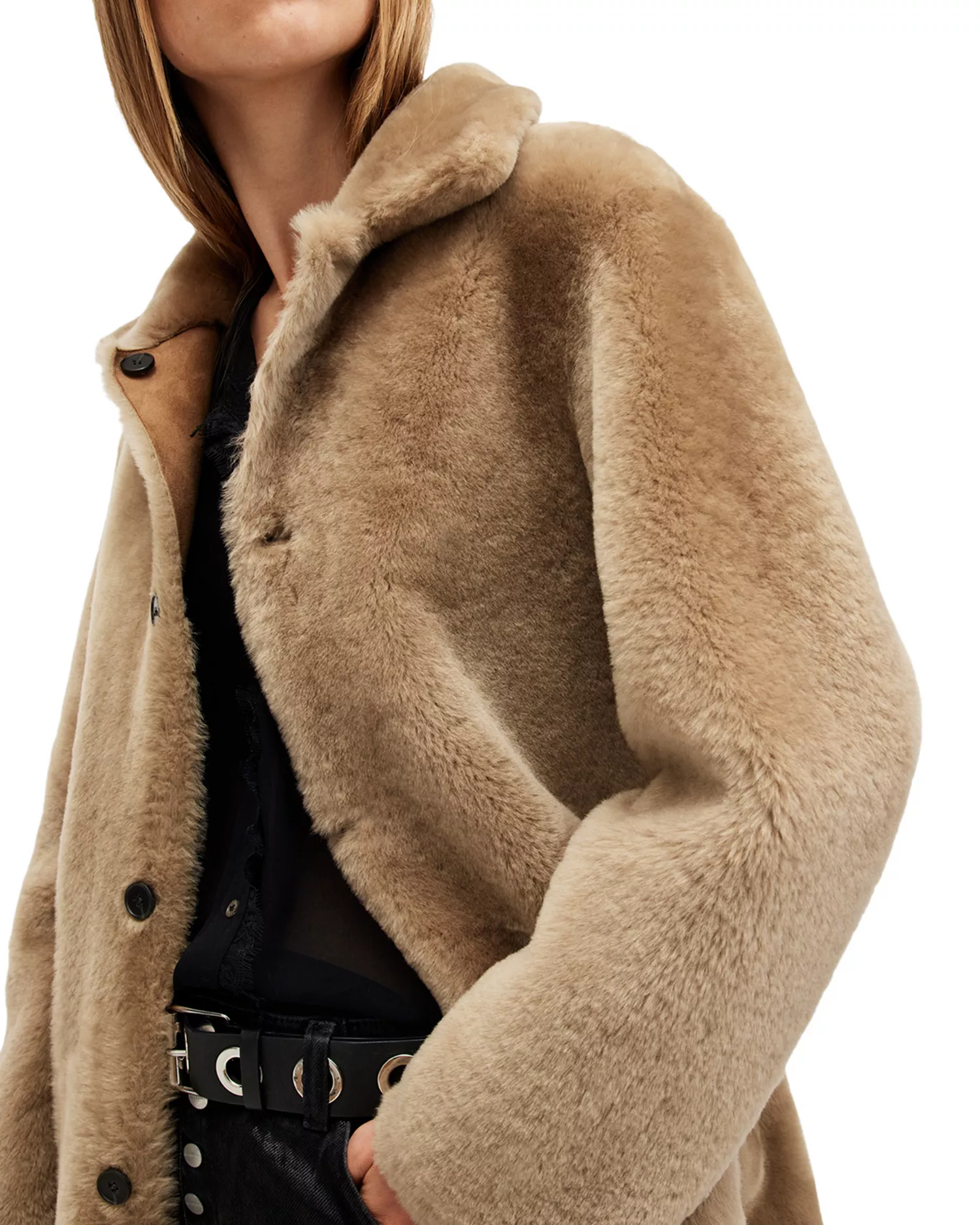 Sheepskin Women Coat