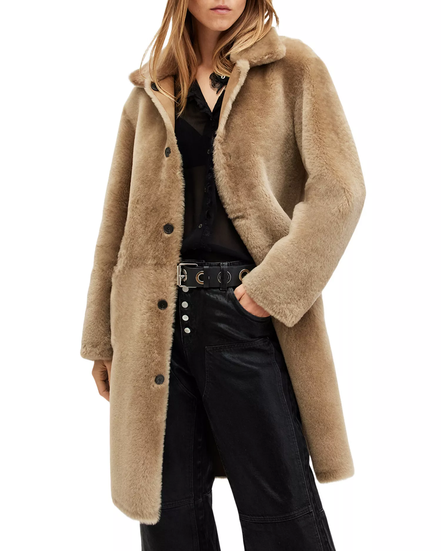 Sheepskin Women Coat