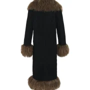 Suede Shearling Coat