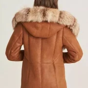 Tan Faux Sheepskin Coat