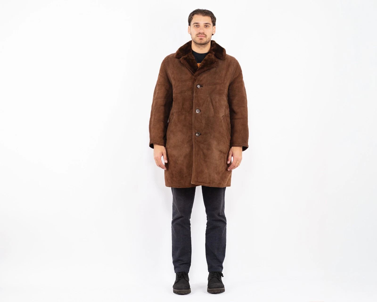 Vintage Mens Sheepskin Coat