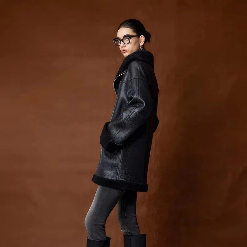 Warm Sheepskin Coat