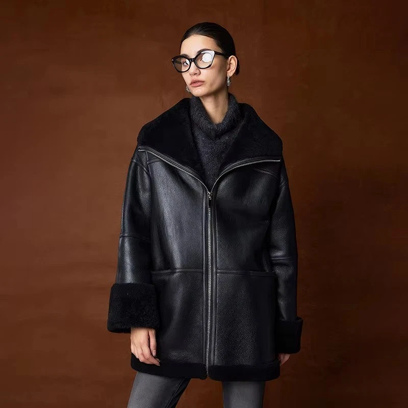 Warm Sheepskin Coat