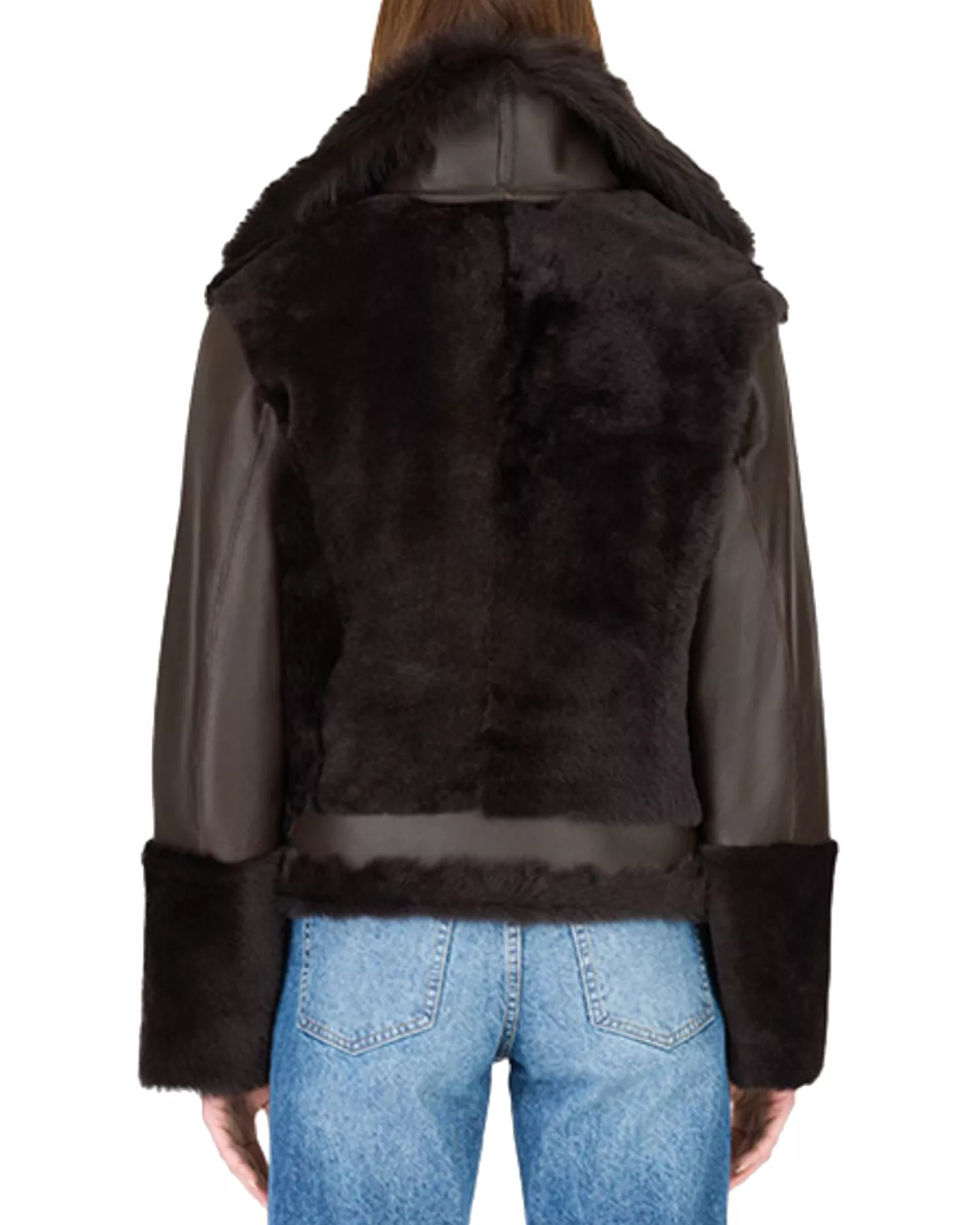 Women’s Leather And Shearling Jacket