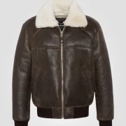 Womens Sheepskin Aviator Jacket