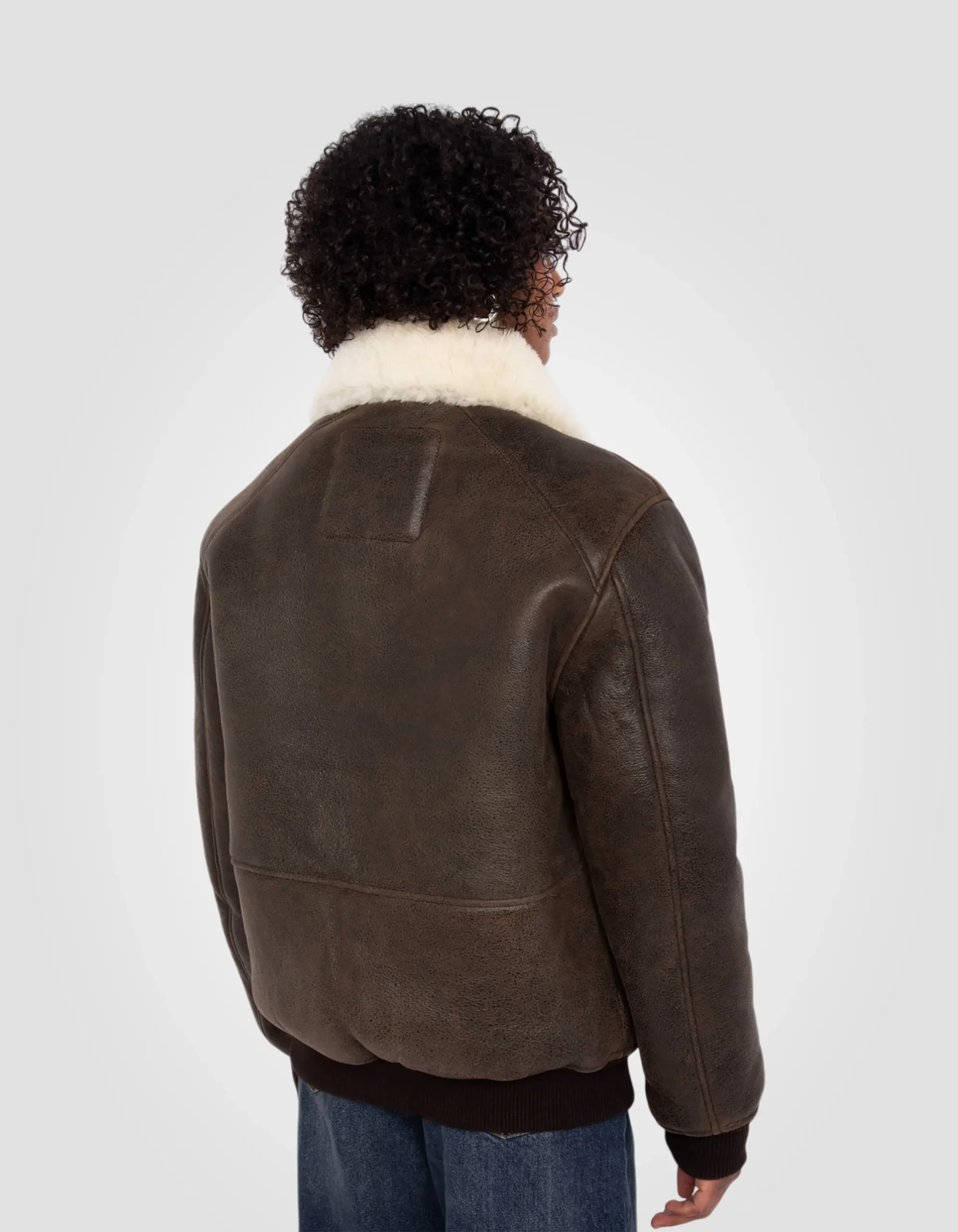Womens Sheepskin Aviator Jacket