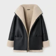 Womens Sheepskin Biker Jacket