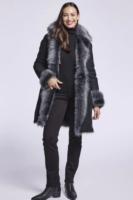 Xander Distressed Toscana Sheepskin Coat