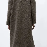 Zara Grey Sheepskin Coat
