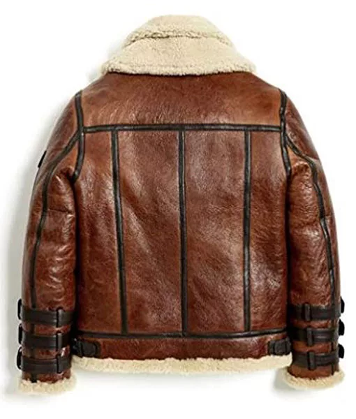 Aviator Jacket with Sheepskin Collar