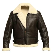 b3 leather bomber jacket sheepskin