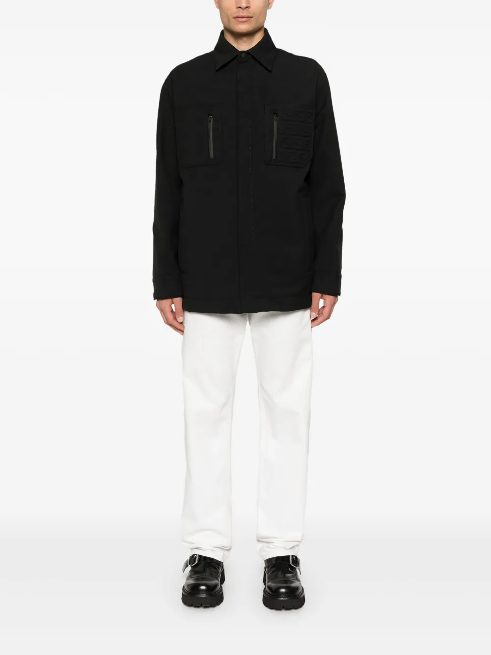 sheepskin jacket men fendi