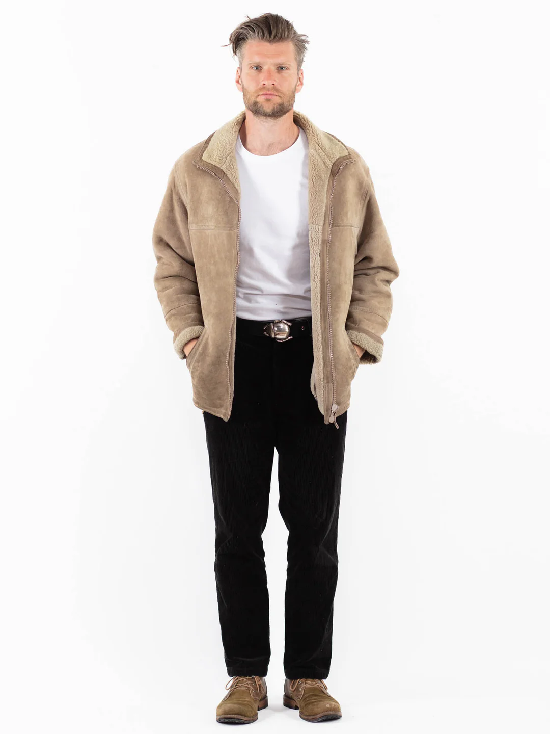 Beige Sheepskin Jacket