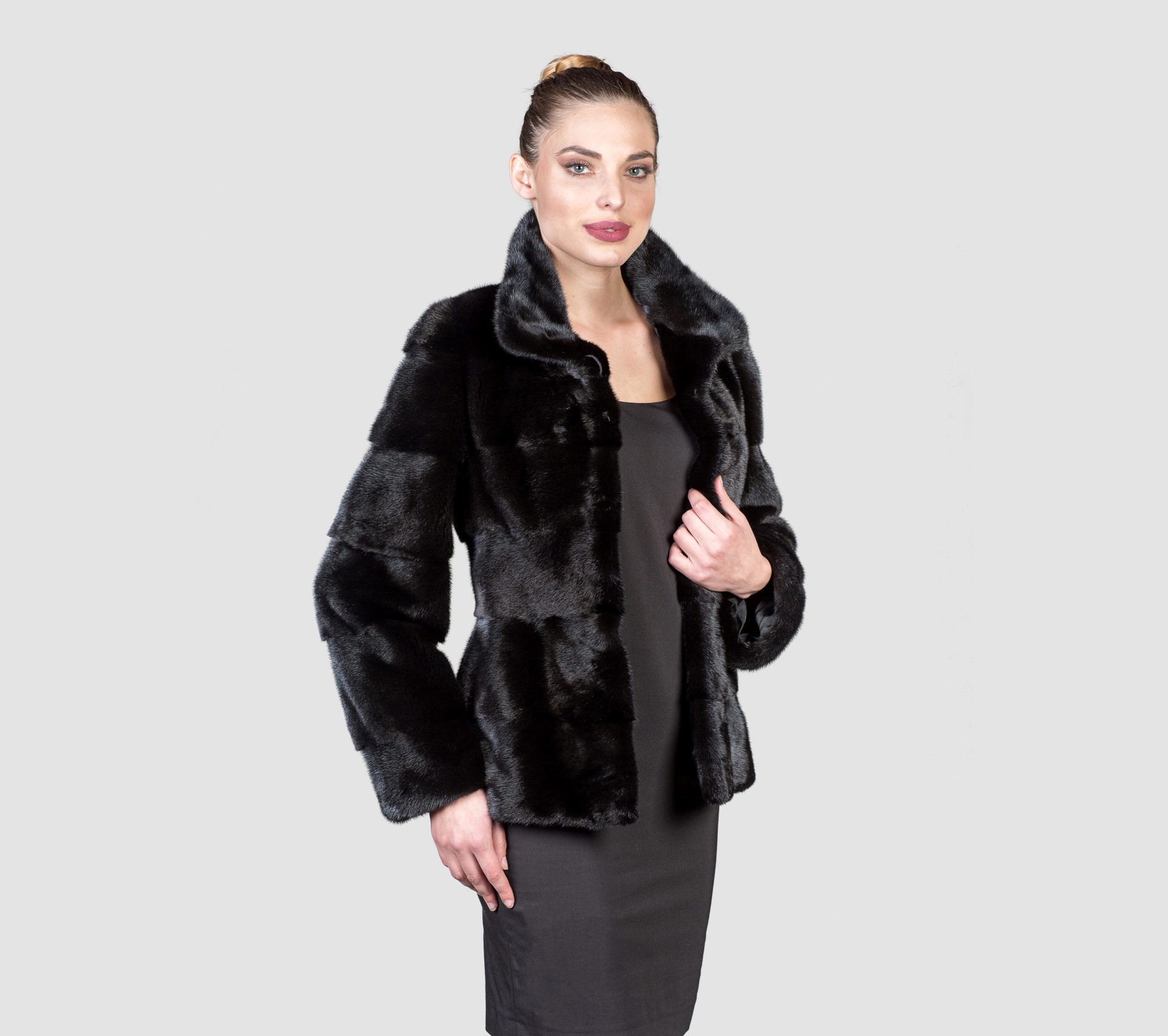 Black Faux Sheepskin Jacket