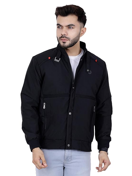 Black Sheepskin Bomber Jacket
