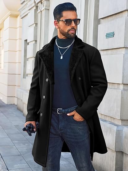 Coat with Sheepskin Lining