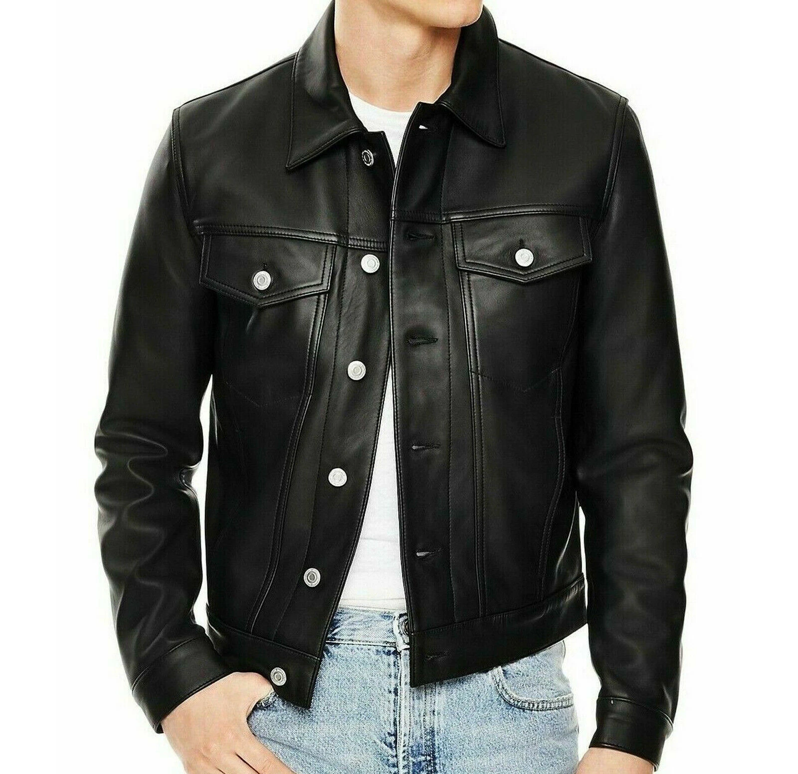 Denim Jacket Sheepskin