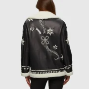 embroidered sheepskin jacket