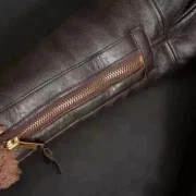 faux sheepskin flying jacket