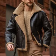 flight jacket shearling