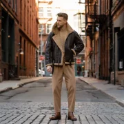 flight jacket shearling